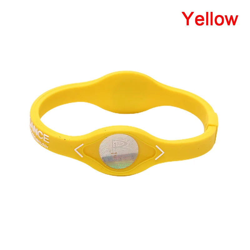 1pc Power Balance Energy Health Bracelet for Sport Wristbands Ion Silicone Band Gift